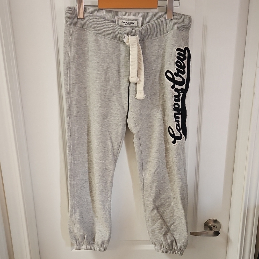 Gray Cropped Joggers